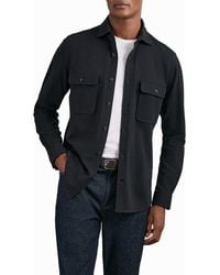 Reiss - Forsithe Textured Overshirt - Lyst