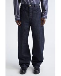 Jacquemus - Le De-Nîmes Miranda Twisted Wide Leg Jeans - Lyst