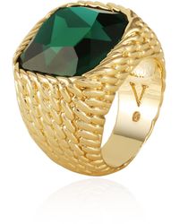 Vince Camuto Crystal Statement Ring - Metallic