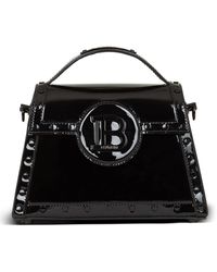Balmain - B-buzz Dynasty Patent Leather Top Handle Bag - Lyst