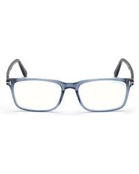 Tom Ford - 56Mm Rectangular Light Blocking Optical Glasses - Lyst
