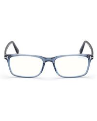 Tom Ford - 56Mm Rectangular Light Blocking Optical Glasses - Lyst