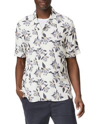PAIGE - Landon Floral Short Sleeve Button-up Shirt - Lyst