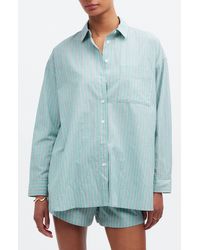 Madewell - The Stripe Signature Poplin Oversize Shirt - Lyst