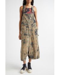R13 - Overdyed Plaid Cotton Flannel Jumbo Overalls - Lyst