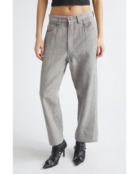 R13 - X-Boyfriend Pinstripe Virgin Wool & Linen Pants - Lyst