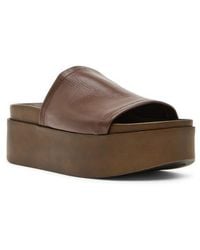 Steve Madden - Arwen Platform Wedge Slide Sandal - Lyst