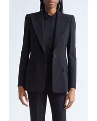 Michael Kors - Georgina Stretch Pebble Crepe Blazer - Lyst