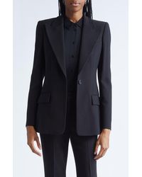 Michael Kors - Georgina Stretch Pebble Crepe Blazer - Lyst