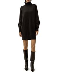 LILYSILK - Wool-Cashmere Turtleneck Sweater Dress - Lyst