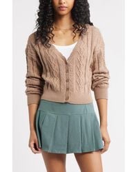 BP. - Mixed Stitch Cardigan - Lyst