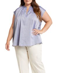 Harshman - Finch Cotton Popover Top - Lyst