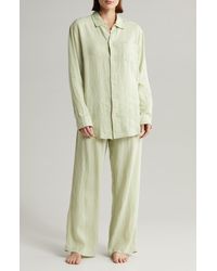 Desmond & Dempsey - Long Sleeve Linen Pajamas - Lyst