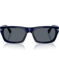 Persol - 55Mm Rectangular Sunglasses - Lyst