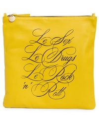 Clare V. - Foldover Leather Clutch - Lyst