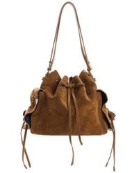 Acne Studios - Multipocket Suede Bucket Bag - Lyst