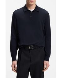 BOSS - Gemello Cotton Polo Sweater - Lyst
