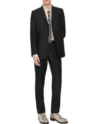 Burberry - Striped Wool Mohair Tailored Jacket - Lyst