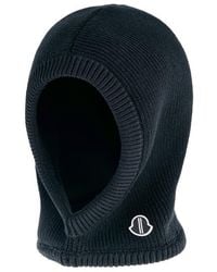 Moncler - X Rick Owens Logo Patch Virgin Wool Balaclava - Lyst