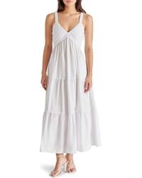 Steve Madden - Cotton Tea Length Midi Dress - Lyst