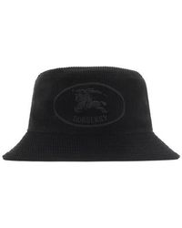 Burberry - Knight Stamp Corduroy Bucket Hat - Lyst
