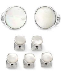 Cufflinks Inc. - Classic Formal Mother-Of-Pearl Shirt Studs & Cuff Links Set - Lyst