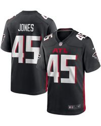 Men's Nike Deion Jones Black Atlanta Falcons Game Jersey Size: Large