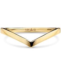 DEVATA - Chevron Ring - Lyst