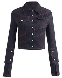 Jendue - Davidson Jacket With Cross Sewed Detail - Lyst