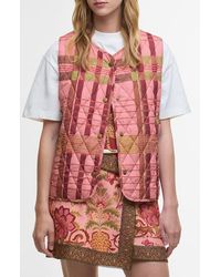 Barbour - X Farm Rio Fernanda Quilted Vest - Lyst
