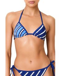 Solid & Striped - The Iris Stripe Triangle Bikini Top - Lyst
