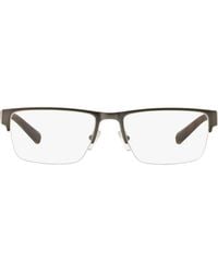 ARMANI EXCHANGE - 54Mm Semirimless Rectangular Optical Glasses - Lyst