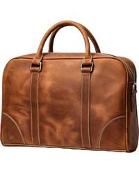 Steel Horse Leather - The Bjorn Leather Laptop Bag - Lyst