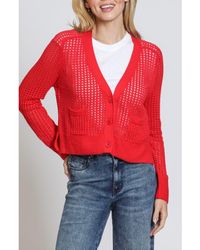 Apny - Open Stitch Cardigan - Lyst