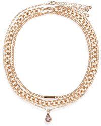 BP. - Layered Drop Necklace - Lyst