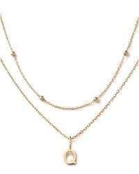 Ana Luisa - Layered Letter Necklace - Lyst