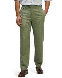 Brooks Brothers - Flat Front Linen & Cotton Chinos - Lyst