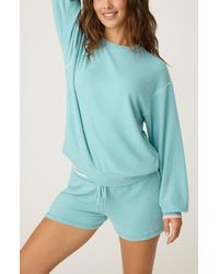 Pj Salvage - Cool Breeze Terry Long Sleeve Pajama Top - Lyst