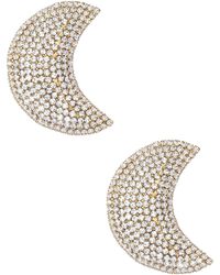 Ettika - Crystal Crescent Moon Drop Earrings - Lyst