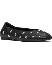 Kate Spade - Halo Studded Leather Ballet Flat - Lyst
