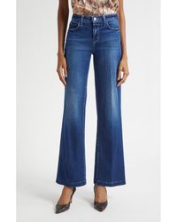 L'Agence - Scottie High Waist Wide Leg Jeans - Lyst