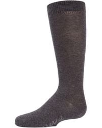 Memoi - Ribbed Classic Solid-Color Knee High Sock - Lyst
