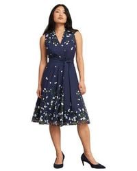 Hobbs - Aria Floral Embroidered Dress - Lyst