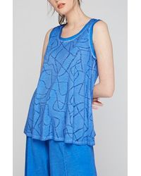 Luukaa - Ryder Devore Cotton Jersey Top - Lyst