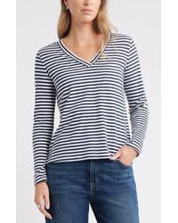 Caslon - Long Sleeve V-Neck T-Shirt - Lyst