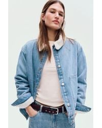 H&M - Collared Denim Jacket - Lyst
