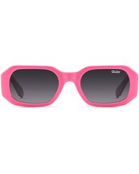 Quay - Hyped Up 38mm Polarized Square Sunglasses - Lyst