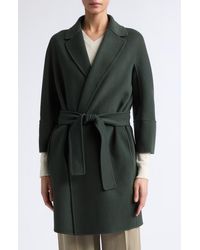 Max Mara - Arona Belted Virgin Wool Wrap Coat - Lyst