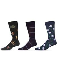 Memoi - Sports Assorted 3-Pack Crew Socks - Lyst