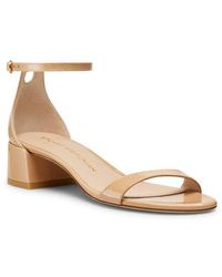 Stuart Weitzman - Nudist Block 35 Ankle Strap Sandal - Lyst